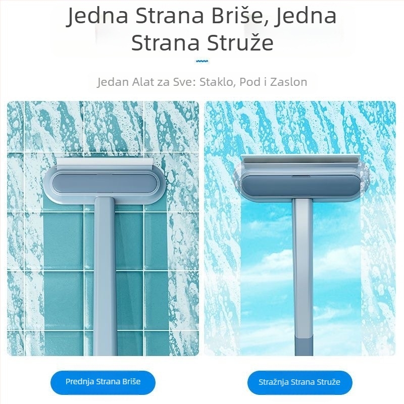 Četka za prozore, strugač za staklo, prozorski artefakt, dvostrana četka za uklanjanje dlačica, alat za čišćenje, četka za prozore