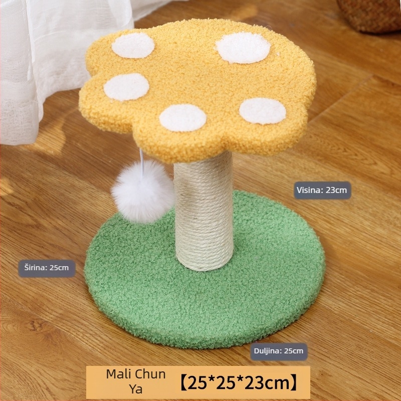 Igračka za mačiće, mačje gnijezdo, brušenje, pribor za mačke, Rongzhu Sisal Shengbang, stalak za penjanje za mačke, mala kandža, integrirana ploča za grebanje za mačke