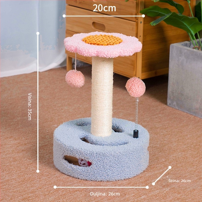 Igračka za mačiće, mačje gnijezdo, brušenje, pribor za mačke, Rongzhu Sisal Shengbang, stalak za penjanje za mačke, mala kandža, integrirana ploča za grebanje za mačke