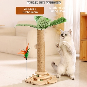 Prirodni sisal, vertikalni sok od kokosa, stalak za penjanje od kokosa, stalak za penjanje za mačke, hvataljka za mačke, platforma za skakanje za mačke, igračka za mačke, pribor za kućne ljubimce