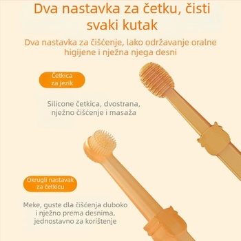 Silikonska četkica za zube za mačke, set četkica za zube za pse, artefakt četkice za zube za kućne ljubimce, proizvodi za čišćenje mačjih zubi na veliko