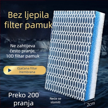 Filter za akvarij, pamučni zadebljani 10D 8D filter, pamučna spužva, pranje, nije trulo, pročišćavanje vode za akvarij, biokemijski materijal za pamučni filter