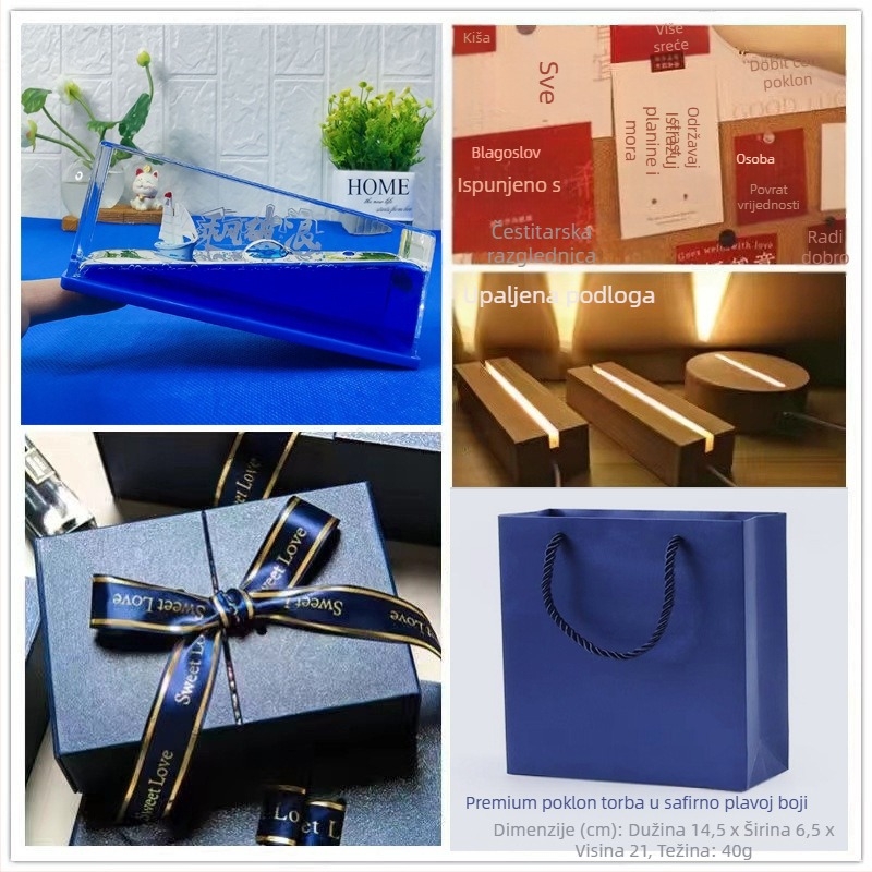 Little Red Book popularna boca za krstarenje istog stila, tekućina za plutanje, ukras za stol, Titanic rođendanski poklon, poklon kutija