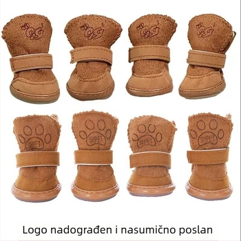 Cipele za kućne ljubimce, zimske čizme, cipele za mačke, cipele za pse, jesenske i zimske cipele od janjeće vune, pamučne cipele za pse s medvjedićima i čivavom