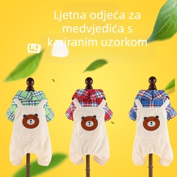 Corduroy medvjedić mali i srednji pas proljetni i ljetni četveronožni medvjedić pudlica kućni ljubimac pas mačka proizvođač štenaca
