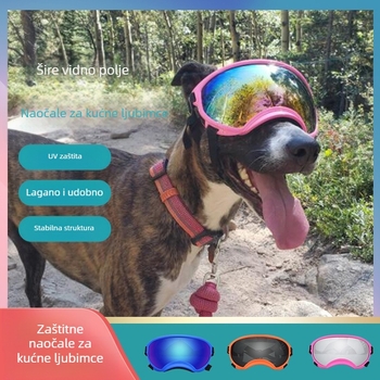 Nove naočale za kućne ljubimce, šarene naočale za sunce s UV zaštitom za pse, velike vanjske vojne naočale za pse