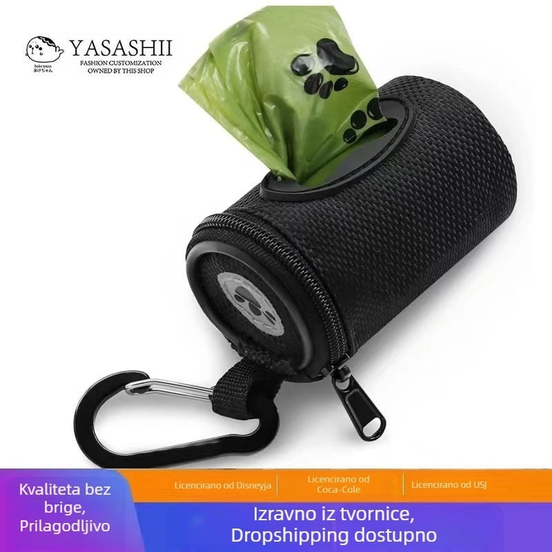 Nova vreća za smeće za mačke i pse, praktična viseća vreća za pohranu, vodootporna mala okrugla cijev za pse s vratom, prijenosna višenamjenska vreća za pohranu