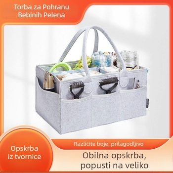 Vrećica za pelene od filca, vrećica za mame, vrećica za dječje pelene, završna obrada ostataka od pelena, vrećica za pohranu torbice od filca