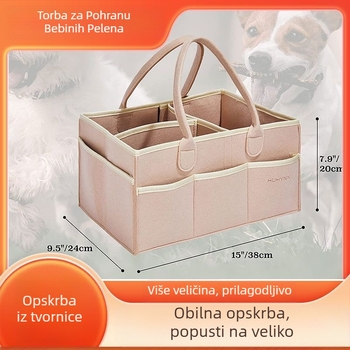 Vrećica za pelene od filca, vrećica za mame, vrećica za dječje pelene, završna obrada ostataka od pelena, vrećica za pohranu torbice od filca