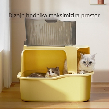 Tvornica, direktna kutija za mačji posip, prevelika, hodnik, protiv prskanja, potpuno zatvorena, umivaonik za mačji posip, dezodorans za mačji WC