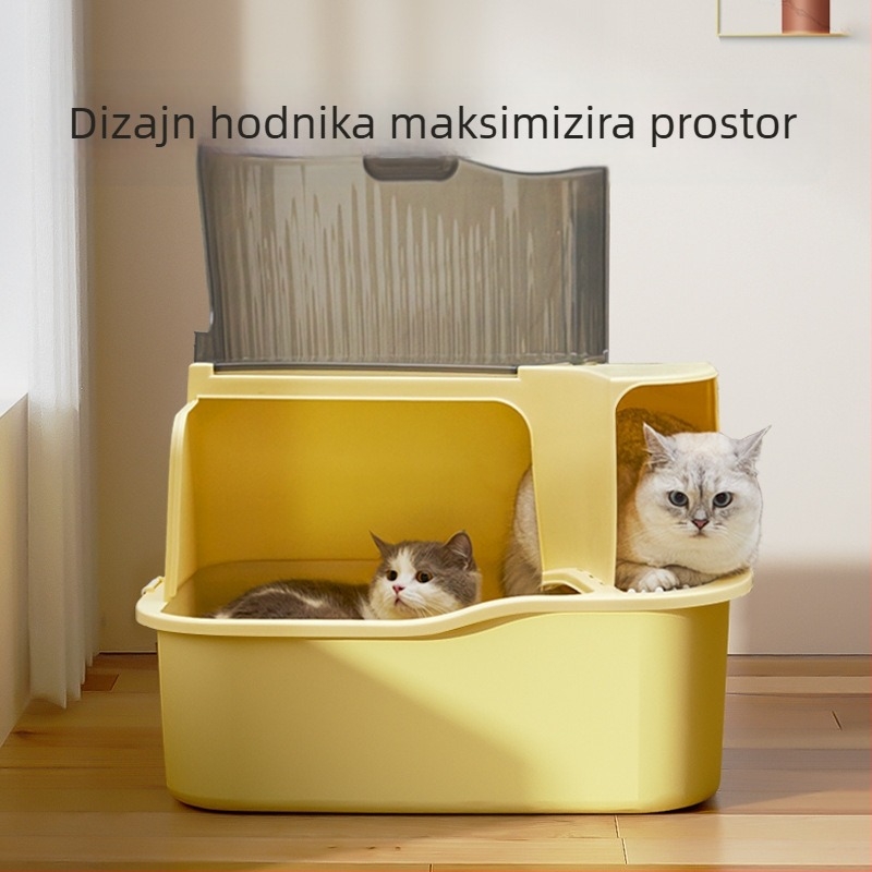 Tvornica, direktna kutija za mačji posip, prevelika, hodnik, protiv prskanja, potpuno zatvorena, umivaonik za mačji posip, dezodorans za mačji WC