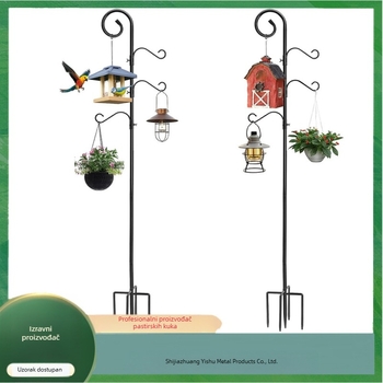 Najprodavaniji pastirski kukasti željezni zanat, vanjski vrtni kolac otporan na hrđu, odvojivi dizajn otporan na hrđu