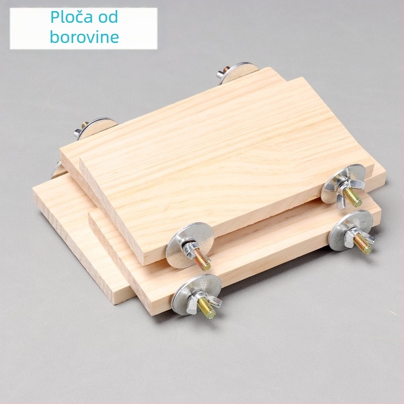 Hrčak tigrasta koža božur Xuanfeng papiga ptica stanica daska platforma odskočna daska od punog drveta stjen platforma kavez pribor potrepštine