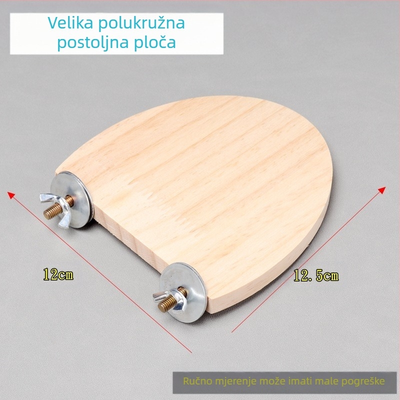 Hrčak tigrasta koža božur Xuanfeng papiga ptica stanica daska platforma odskočna daska od punog drveta stjen platforma kavez pribor potrepštine