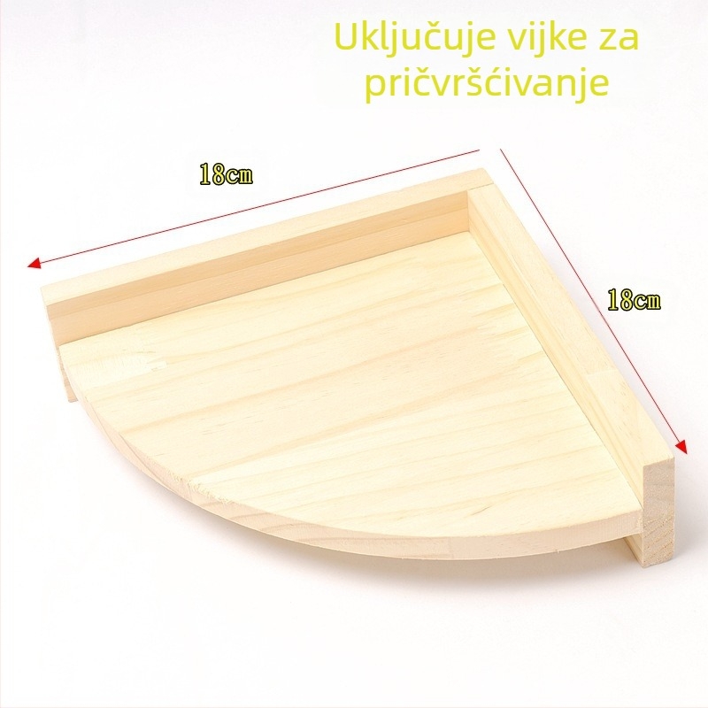 Hrčak tigrasta koža božur Xuanfeng papiga ptica stanica daska platforma odskočna daska od punog drveta stjen platforma kavez pribor potrepštine