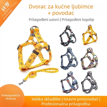 Prekogranični Amazon novi remen za prsa za kućne ljubimce za pse, vučno uže za lokaciju, veleprodaja užeta za kućne ljubimce za pse, remen za prsa za pse