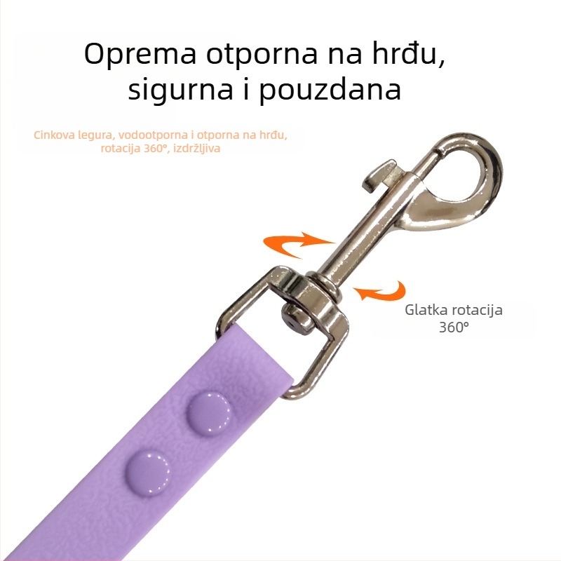 Amazon Hot Selling PVC uže za vuču kućnih ljubimaca Vodootporni proizvodi za pse Dulji vučni pojas za kućne ljubimce Otporno uže za hodanje pasa