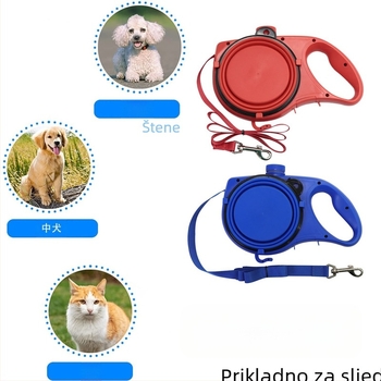 Pas Tri-u-Jedan Vučno Uže Vanjski Prijenosni Veliki Psi Zlatni Retriver Njemački Ovčar Pas Šetnja Artifact Lanac za Pse Kućni Ljubimac Mačka Uže za Pse