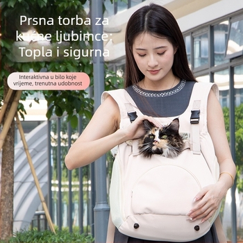 Torba za pse, odlazna prijenosna torba za kućne ljubimce, putna zimska topla ruksak s remenom za mačke
