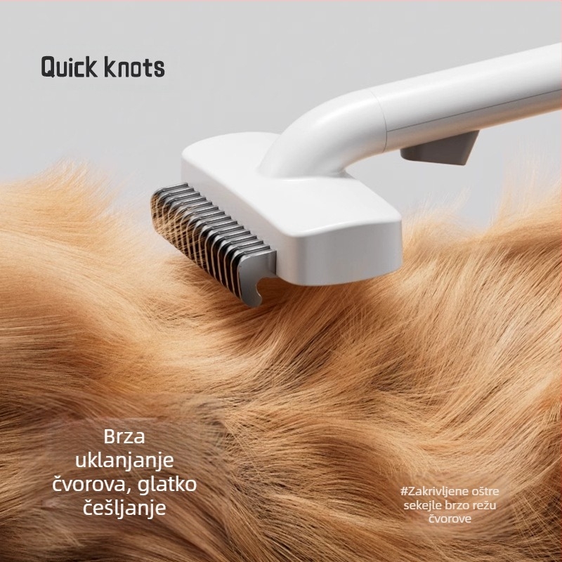 Češalj za raspetljavanje kućnih ljubimaca Tanki češalj Češalj za pse Češalj za mačke Češalj za uklanjanje dlaka Češalj za pse i mačke Češalj za uklanjanje dlaka za pse i mačke