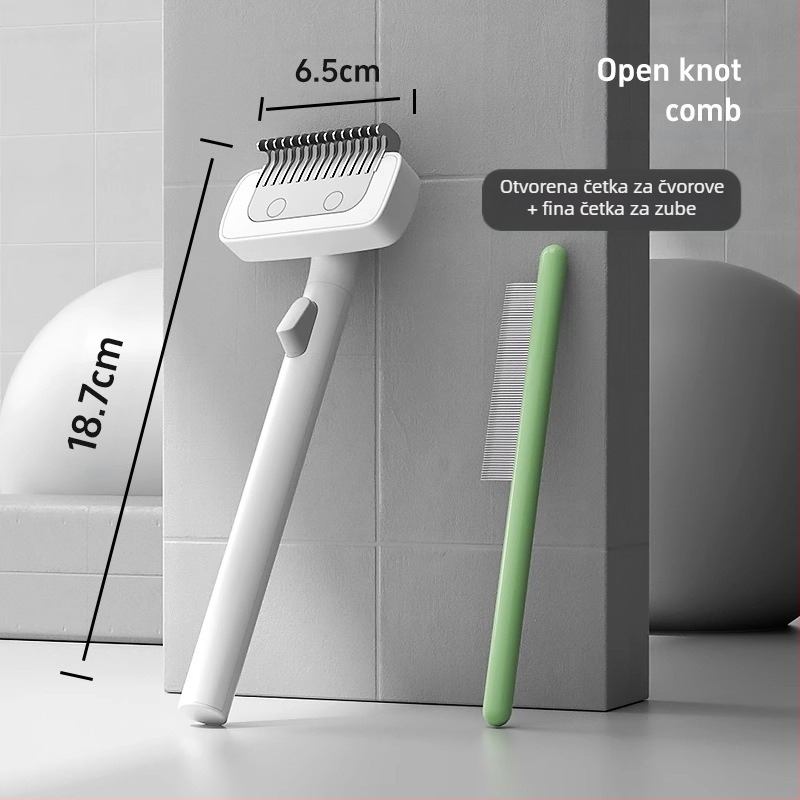 Češalj za raspetljavanje kućnih ljubimaca Tanki češalj Češalj za pse Češalj za mačke Češalj za uklanjanje dlaka Češalj za pse i mačke Češalj za uklanjanje dlaka za pse i mačke