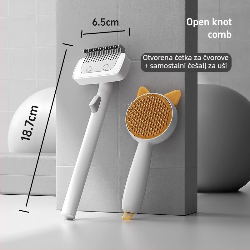 Češalj za raspetljavanje kućnih ljubimaca Tanki češalj Češalj za pse Češalj za mačke Češalj za uklanjanje dlaka Češalj za pse i mačke Češalj za uklanjanje dlaka za pse i mačke