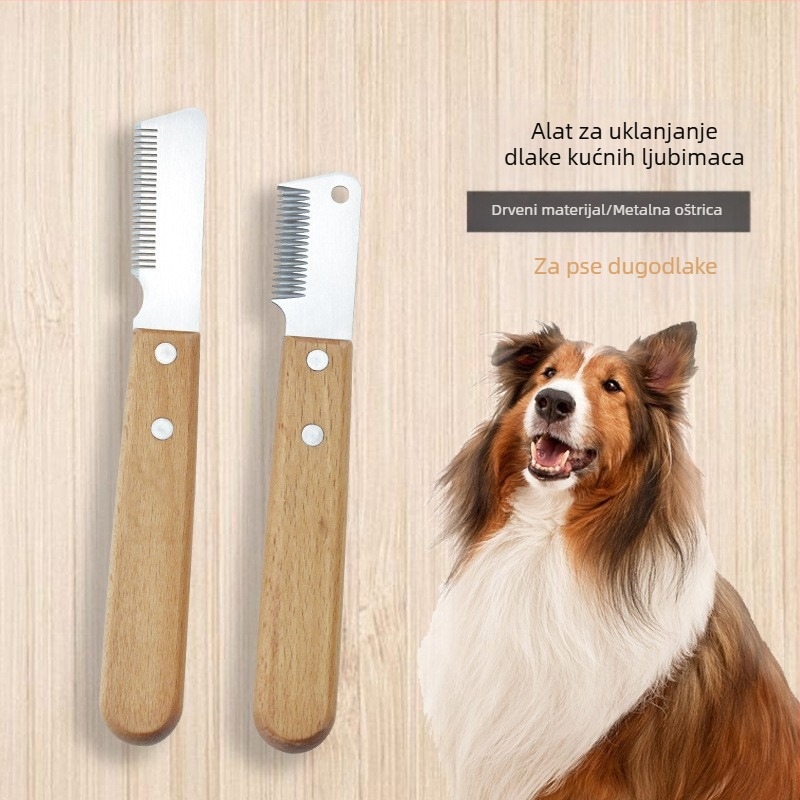 Nož za čupanje dlaka, češalj za kućne ljubimce, nož za struganje, zapadnoškotski bul terijer, Schnery terijer, alati za njegu pasa, pribor za kućne ljubimce