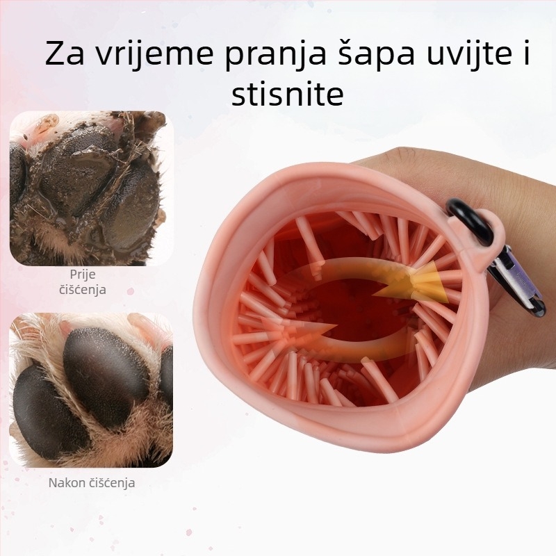 Šalica za pranje nogu kućnih ljubimaca Mačka Pranje nogu za pse Čišćenje Kozmetički pribor Kupka za mačke i pse Pranje nogu Univerzalni pribor za kućne ljubimce