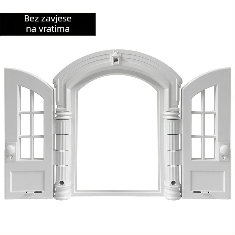 Prekogranični izvor novih vrata za mačke, vrata za mačke, rupa za pse bez preklopnih vrata, vrata za kućne ljubimce, francuska vrata za mačke