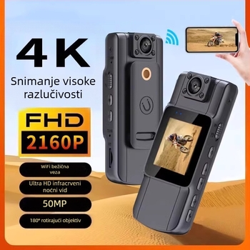 Prekogranična 4K Ultra HD kamera sa zaslonom, WiFi snimačem, video kamerom za nošenje na prsima, za sportsku vožnju i DV-om