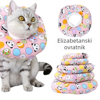 Mačka Elizabeth Ring Pokrivalo za glavu Mekani prsten za vrat sramota Protiv ugriza Postoperativni Protiv lizanja Vodootporni Kirurški pribor za sterilizaciju