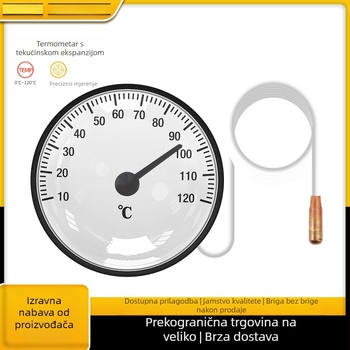 Visokoprecizni prijenosni kućni termometar za vodu s tekućinom i sondom, s kazaljkom od 0-120 i ekspanzijom