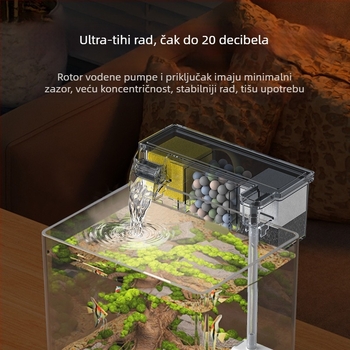 Filter za akvarij, mali vanjski vodopad, zidni filter za kornjače, mali tri-u-jednom filter, tiha vodena pumpa za pročišćavanje vode, cirkulacijska pumpa
