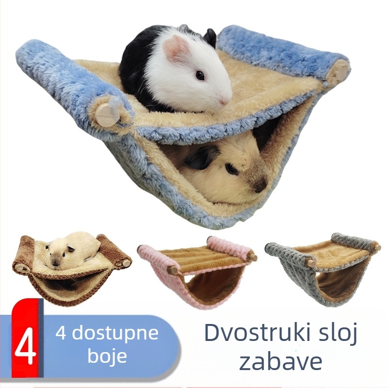 Topla viseća mreža za hrčke, vrećica meda, viseće gnijezdo za vjeverice, zlatni medvjed Totoro, platforma za skakanje, pribor za kućne ljubimce