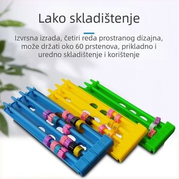 Stalak za prstenove za stopala za golube, pribor za golube za trkaće golube može se objesiti, stalak za prstenove za stopala za golube, višebojna klasifikacija, stalak za postavljanje prstenova za stopala