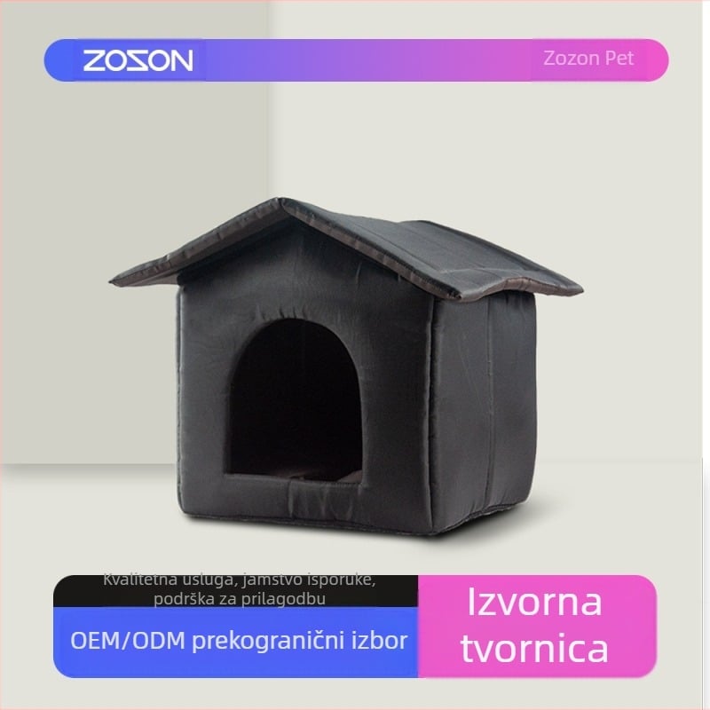 Topla vodootporna mačja kućica za lutalice, gnijezdo, vanjska, mačja kućica za kućne ljubimce, zima, zatvorena, vodootporna vanjska kućica za mačke, veleprodaja