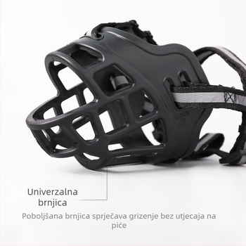 Nova plastična podesiva maska za pseća usta, protiv ugriza, protiv lajanja i protiv jedenja, veleprodaja