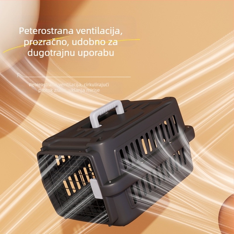 Avionski transportni kavez za kućne ljubimce, Medicinski transportni kavez za mačke, Kavez za mačke, Kavez za pse, Transportni kavez za male pse, Prozračan i lagan