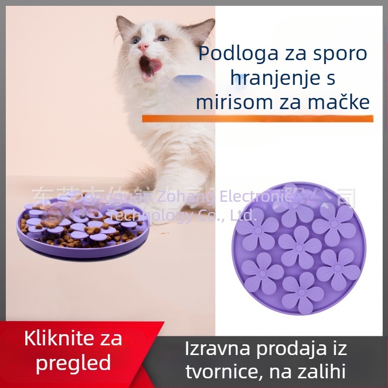 Novi proizvod Spot Pet Silikonska podloga za lizanje, vakuumska čašica za pse, podloga za pregradu za kućne ljubimce, protiv gušenja, miris, spora podloga