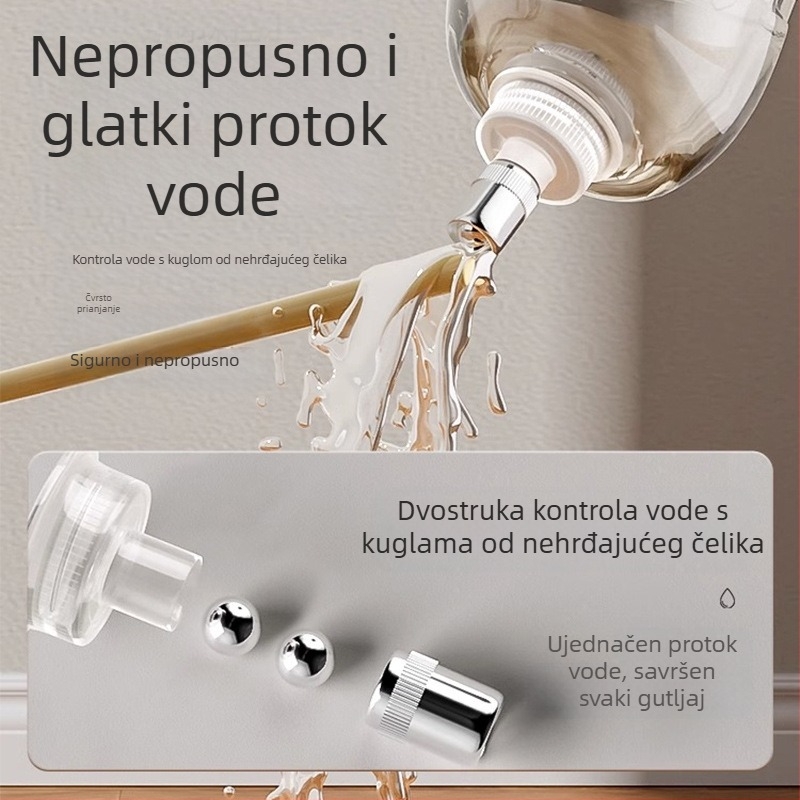 Dozator vode za pse, dozator vode za mačke i zečeve, mobilni dozator vode za kućne ljubimce, automatski kuhalo za pse bez utičnice