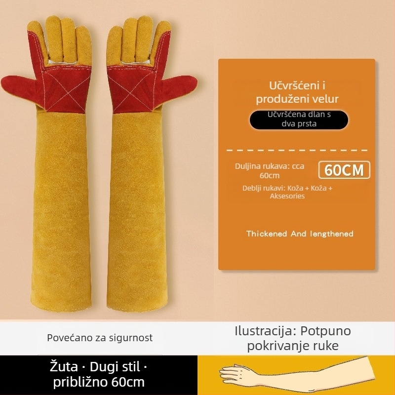 Rukavice za kupanje mačaka protiv grebanja i grebanja, za kućne ljubimce, posebne rolane rukavice za uklanjanje dlaka za mačke, produžene, vodootporne, protiv ugriza