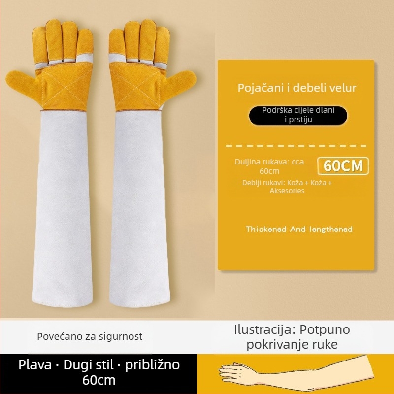 Rukavice za kupanje mačaka protiv grebanja i grebanja, za kućne ljubimce, posebne rolane rukavice za uklanjanje dlaka za mačke, produžene, vodootporne, protiv ugriza