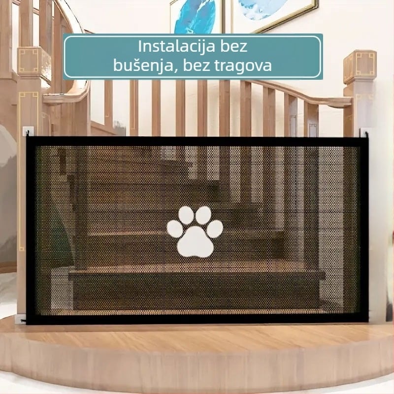 Prekogranična ograda za kućne ljubimce, prijenosna sklopiva izolacijska mreža, kućna zaštitna barijera bez udaraca, sigurnosna mreža za vrata