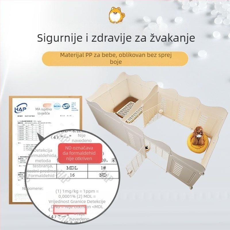 Ograda za kućne ljubimce, jedna soba, jedan pas čuvar, unutarnji kavez za pse, srednji i mali pas, plišani plišani pas, Bixiong izolacijska ograda s vratima