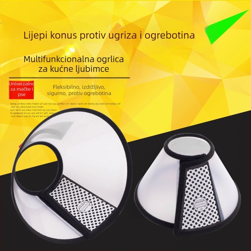 Amazon Pet Elizabeth Ring Bite Ring Zaštitna navlaka Ljepota Pokrivalo za glavu Mačka Psa Ogrlica Proizvođači ogrlica za kućne ljubimce
