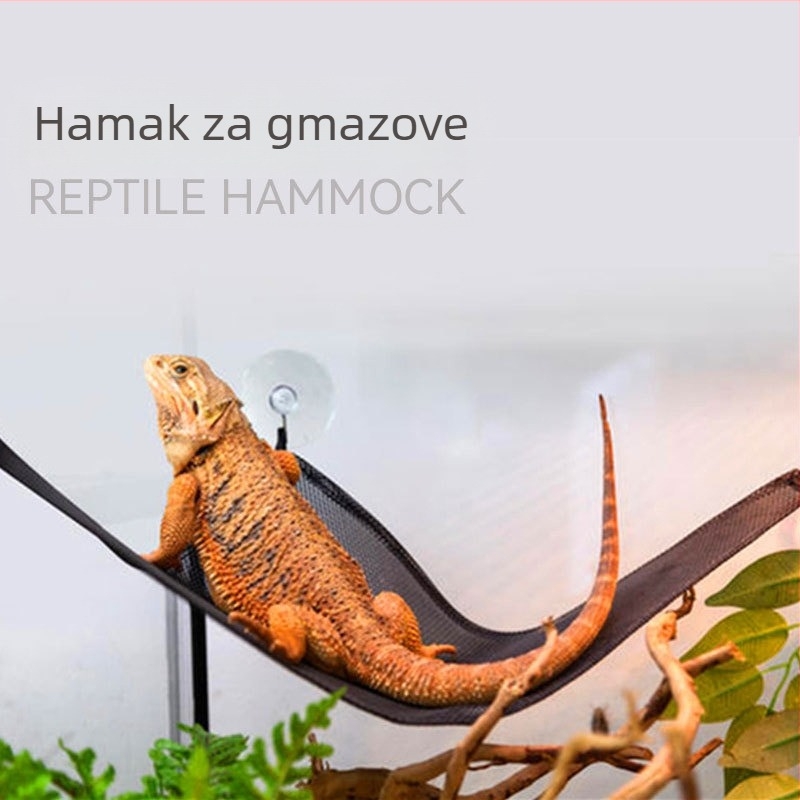 Najprodavanija viseća mreža za kućne ljubimce za puzanje u Europi i Sjedinjenim Državama, spremnik za hranjenje, posebna trokutasta mreža za puzanje, viseća mreža za kućne ljubimce za guštere i rogate žabe