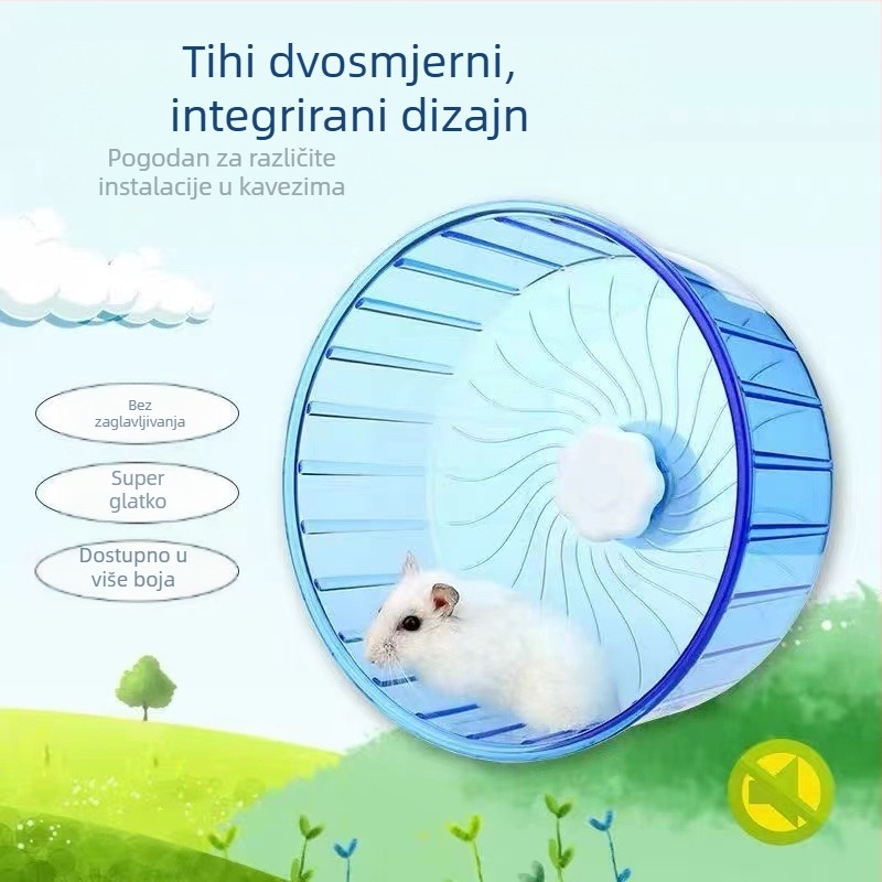 Igračka za hrčke s kotačem, nijemi nosač, valjak, pribor za ježeve Zlatni medvjed, nezalijepljene noge, pribor za kavez za velike hrčke