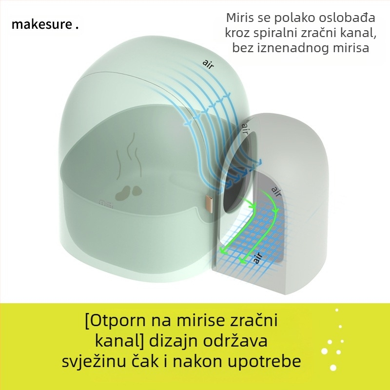 Mashu kutija za pijesak za mačke, potpuno zatvorena, prevelika, mala, velika, zahodna, dezodorans protiv prskanja