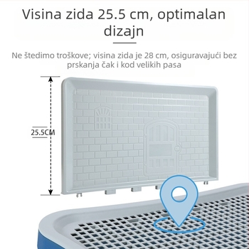 Prekogranične eksplozije pseći WC za velike, male i srednje pseće ravne zidne plišane rešetke za pseći WC iz tvornice, izravna opskrba