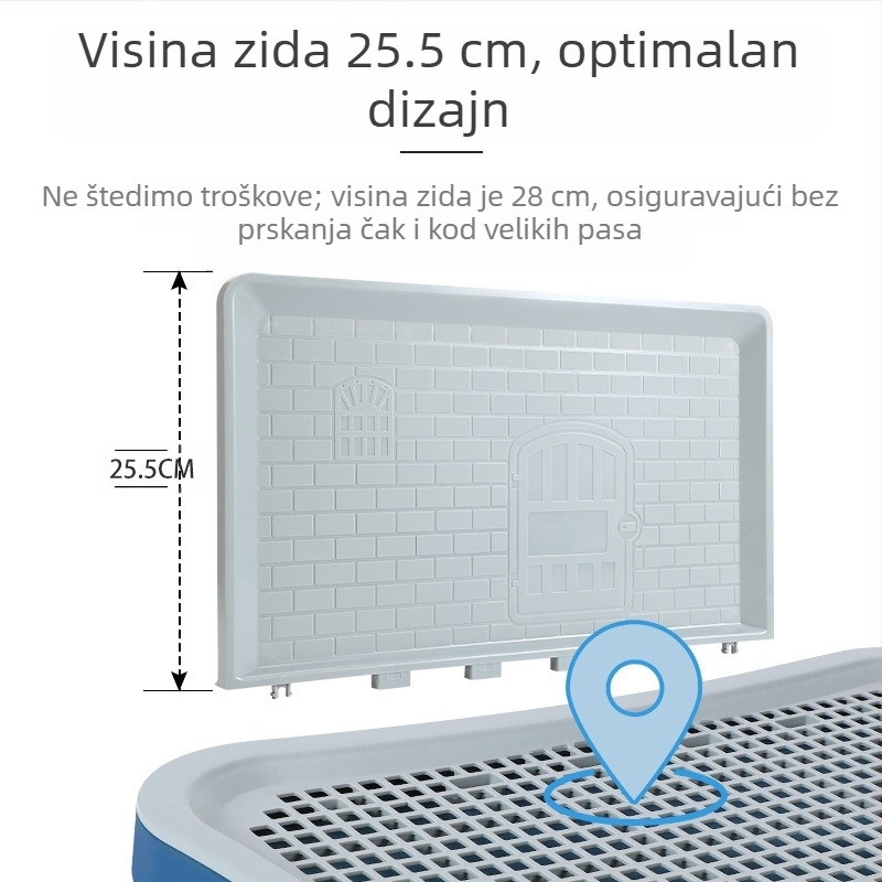 Prekogranične eksplozije pseći WC za velike, male i srednje pseće ravne zidne plišane rešetke za pseći WC iz tvornice, izravna opskrba